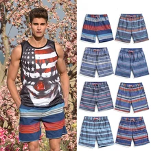 Мужские Пляжные Шорты плавки из сетчатой ткани, спортивные плавки, сексуальные черные Плавающие мужские купальные костюмы, быстросохнущие Бермуды для серфинга