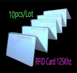 10 шт./лот TK4100 rfid-карты близости смарт-карты RFID 125 кГц карты, пластиковые карты для Управление доступом рабочего времени