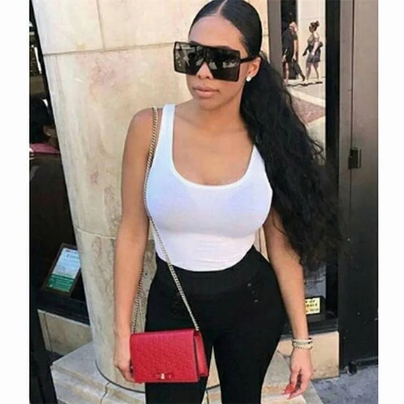

Phoemix Oversized Sunglasses Big Shade Women Retro Brand Designer Big Frame Sun Glasses Female Black Gray oculos 2018