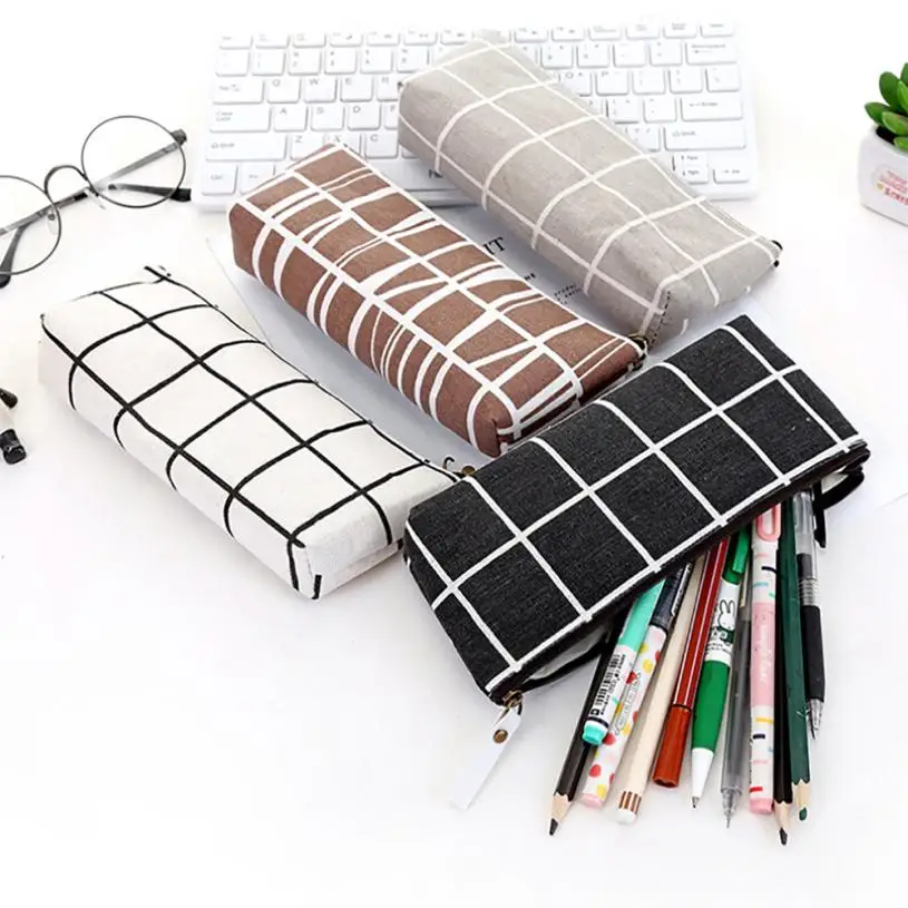 

Pencil Pen Case Cosmetic Makeup Bag Storage Pouch Purse Students School drop shipping B15 30