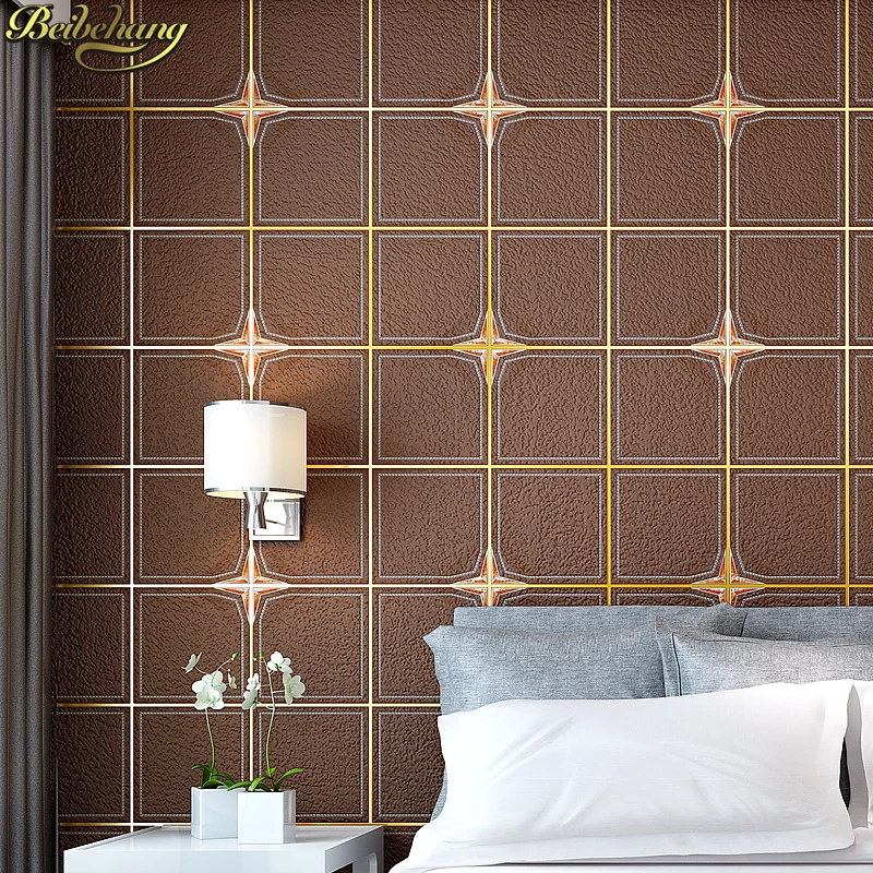 beibehang European Modern Simple wallpaper for walls 3 d Imitation Tiles Lattice Wall paper roll Bedroom Living Room wallpapers new bar european wallpapers wall paper entertainment place lobby walking house bedroom living room decorative flash wall cloth