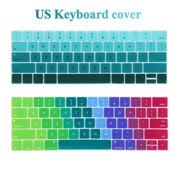 

English US Enter keyboard Cover for 2016-2018 Macbook Pro 13 15 inch with Touch Bar New Model A1706 A1707