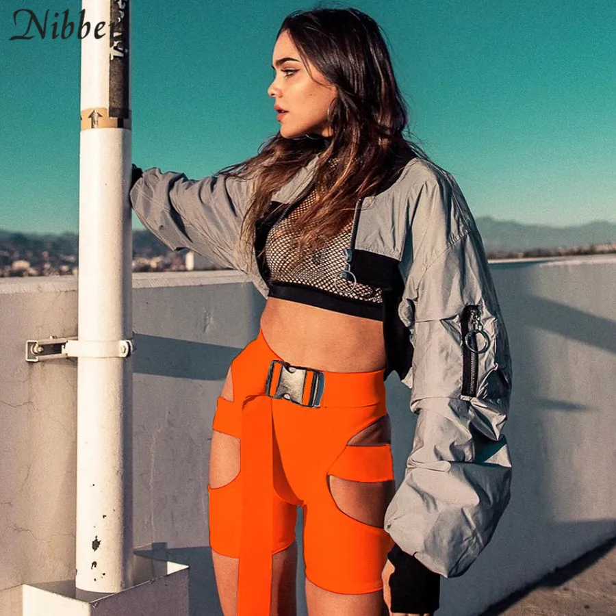 Nibber2019spring bodycon hollow mini shorts Women summer fashion Solid Elastic Sports panties leisure street style Casual shorts Nibber2019spring bodycon hollow mini shorts Women summer fashion Solid Elastic Sports panties leisure street style Casual shorts