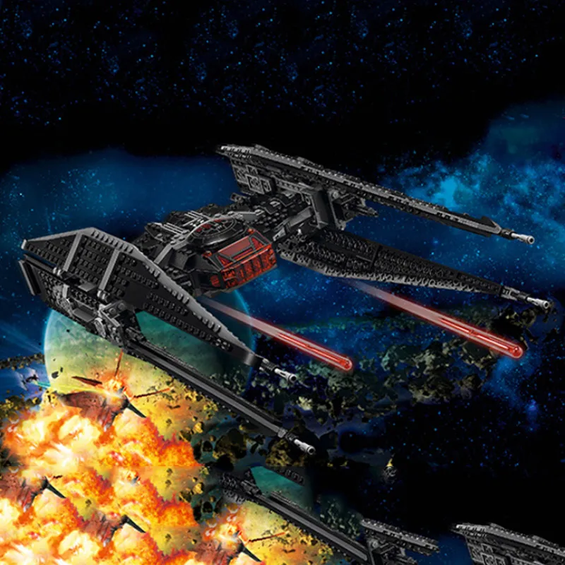 

Bela 10907 Star Wars Series Kylo Ren's TIE Fighter Building Block 400pcs Bricks Toys Compatible With Bela Star Wars 75179