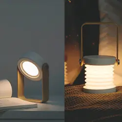 Беспроводной и портативный светодиодный стол для ночника лампа прикроватная USB декоративные светильники для спальни современная люстра