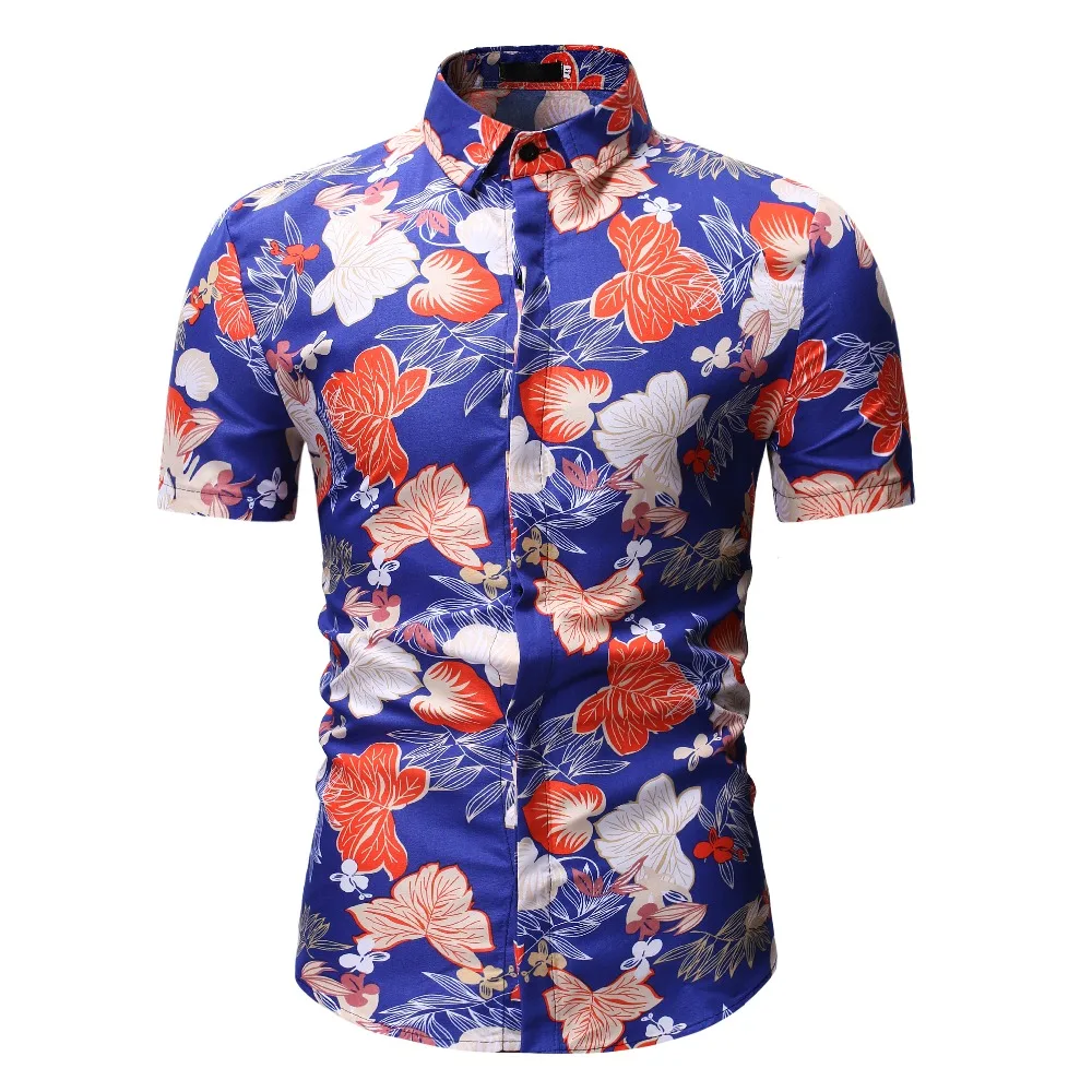 New Summer Fashion Mens Shirt Slim Fit Short Sleeve Floral Shirt Mens Clothing Trend Plus Size Mens Casual Hawaii Flower Shirts New Summer Fashion Mens Shirt Slim Fit Short Sleeve Floral Shirt Mens Clothing Trend Plus Size Mens Casual Hawaii Flower Shirts