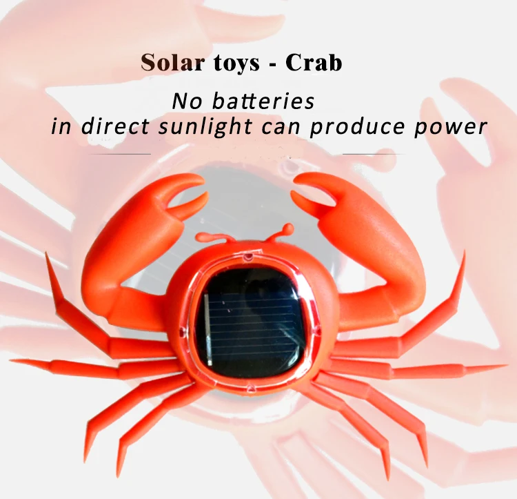 2018 hot sale freeship action Solar Energy Flip Flap Crab Solar Dancing