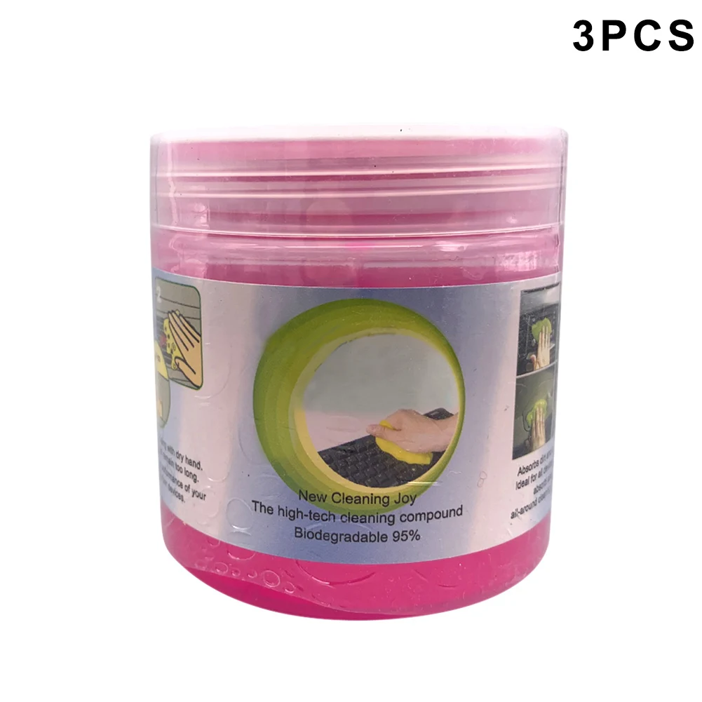 The best 3 piezas polvo limpiador herramienta pegajoso mágico compuesto Super limpio Gel para ordenador Coche teclado 889