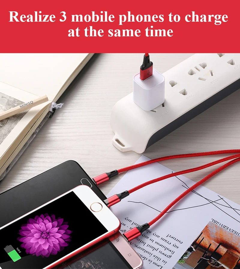 8 Usb Cable 3 in 1