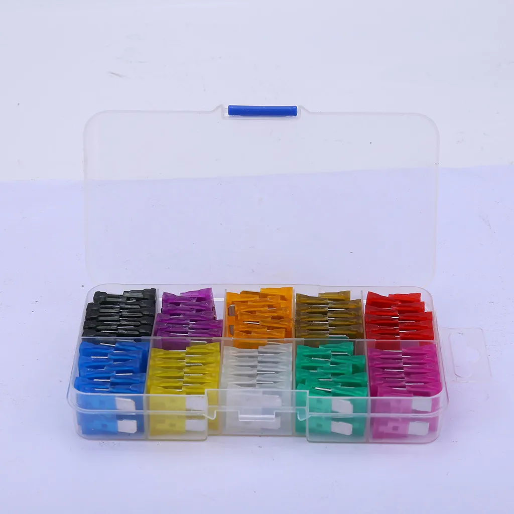 

WUPP 2019 New 100pcs Assorted Auto Car Standard Fuse 2/3/5/7.5/10/15/20/25/30/35A Fuse Box предохранитель Fusibles Auto