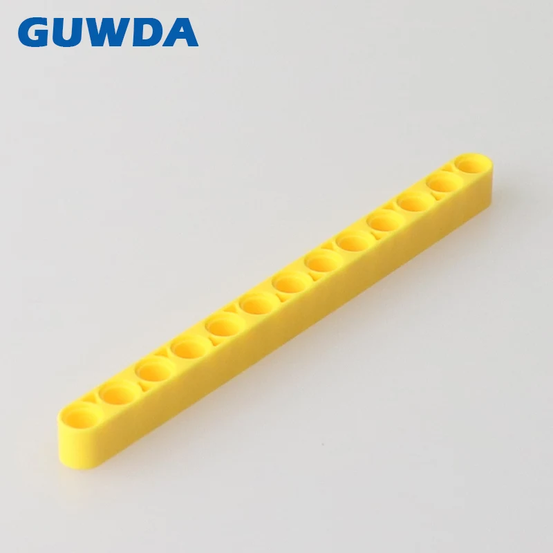 LEGO TECHNIC 3 x Thick Lift Arm Brick Beam with holes 1 x 11 YELLOW