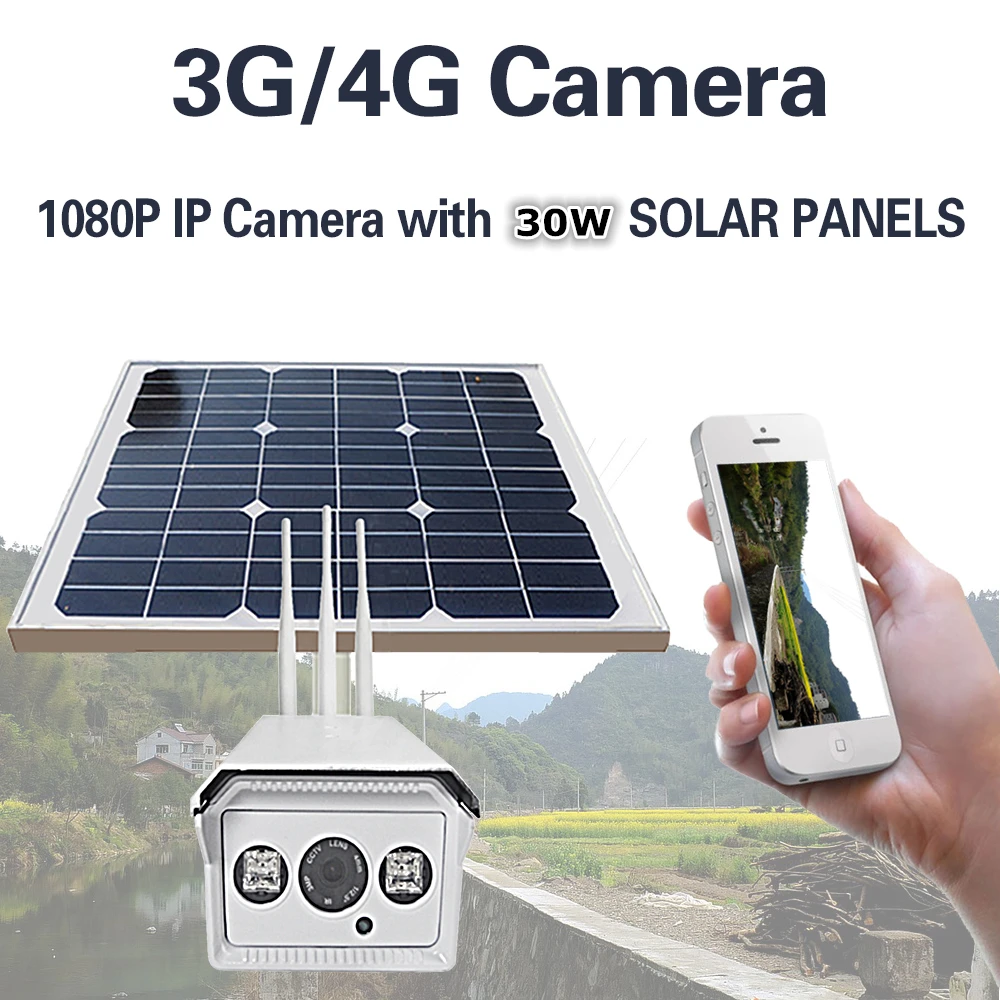 IP камера наружная беспроводная с солнечной панелью 1080P Wi Fi 16 ГБ|outdoor ip|solar powered