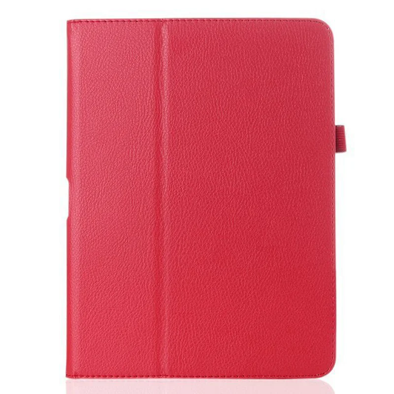 Чехлы с откидной Чехол-подставка для Samsung Galaxy Tab 4 10,1 чехол для планшета карман SM T530 T531 искусственная кожа Чехол с функцией автоматического сна - Цвет: Red