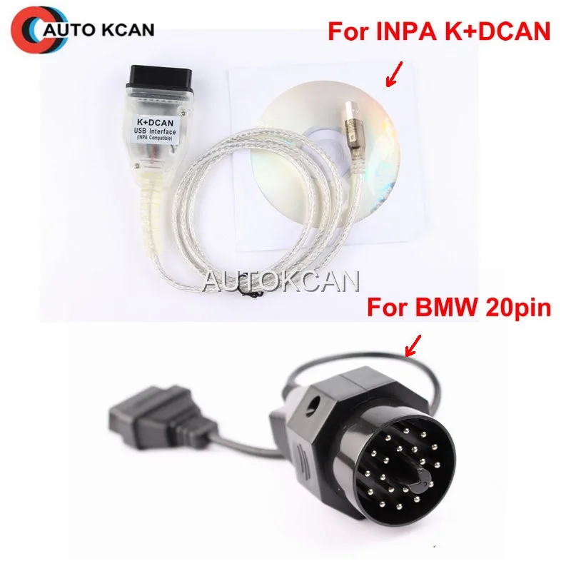 Prix pour Pour BMW INPA K + DCAN OBD2 USB Interface INPA Ediabas Pour BMW + 20pin 16pin Adaptateur pour bmw Prix pour Pour BMW INPA K + DCAN OBD2 USB Interface INPA Ediabas Pour BMW + 20pin 16pin Adaptateur pour bmw
