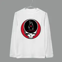 Ратм Корн nu-metal Grateful Dead коллаж логотип стиль с длинными рукавами футболка