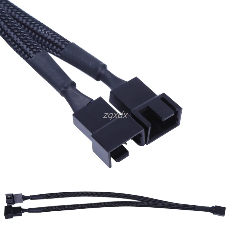 4 контактный разъем PWM Y Splitter 1 2 Way вентилятор охлаждения Удлинительный адаптер