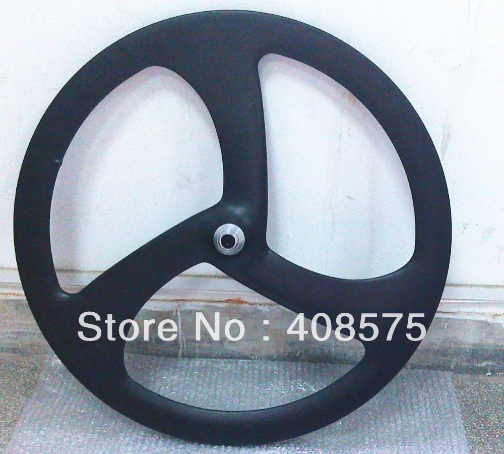 tri spoke carbon front wheel,700C 3 spoke wheel,new design,clincher wheel