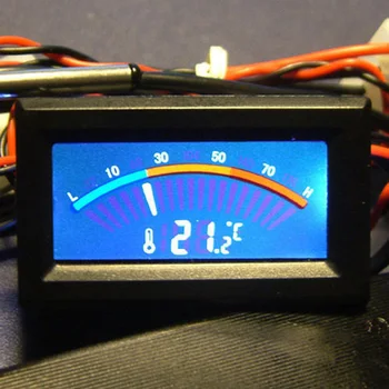 

Digital LCD Thermometer Temperature Meter Gauge Molex Panel Mount C/F PC MOD Home Garden Supplies