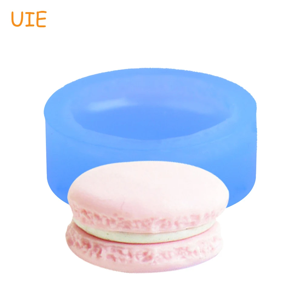

GYL148U 21.8mm Half Macaron Flexible Push Mold - Cake Decorating Miniature Food, Candy Mold, Round Cookie Biscuit