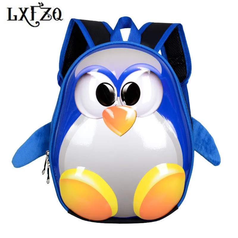 

School knapsack 3D school bag mochila escolar menino kindergarten school bags for girls small penguin kids bag children backpack