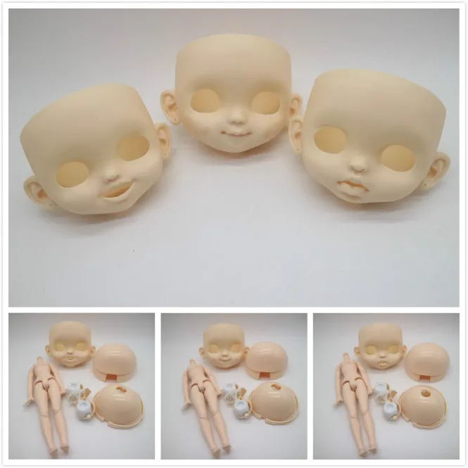 

Doll face body scalp and eye for DIY customization Nude blyth doll accessories 20190706