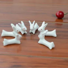 10 шт./лот Японии Стиль прекрасный кролик Керамика палочки для Украшение стола