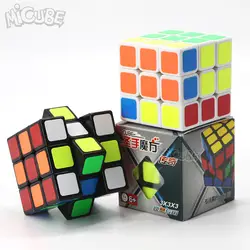 Shengshou Legend 3x3 Magic Cube Скорость головоломки черный, белый цвет Стикеры 56 мм конкурс кубики Игрушечные лошадки для начинающих детей Cubo 3x3x3 куб