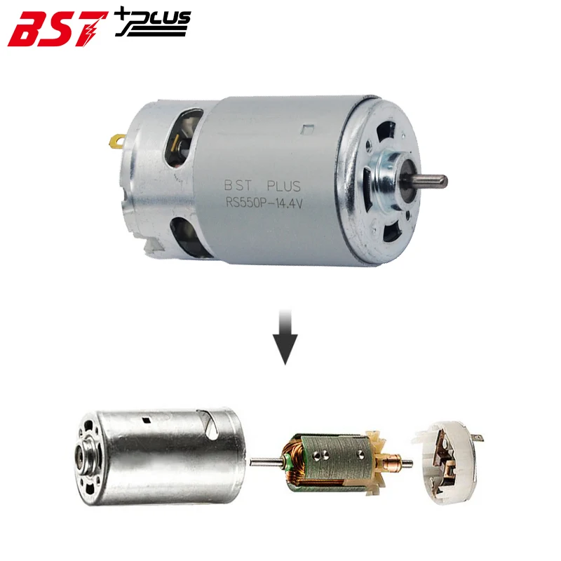 RS550Motor13Teeth(9, 10, 11, 12, 14, 15, 17 до 24 месяцев)(7,2 9,6 10,8 12 14,4 16,8 18, алюминиевая крышка, 25В) Gear3mmShaft для беспроводной зарядки дрель электрическая отвертка