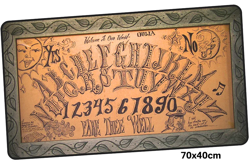 Ouija доска геймерский коврик для мыши 700x400X3 мм игровой коврик для мыши подарок на Хэллоуин аксессуары для ноутбука ПК коврик для ноутбука эргономичный коврик