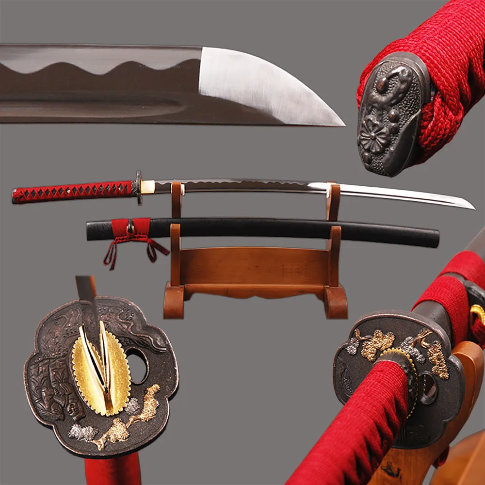 

Fully Handmade Japanese Samurai Katana Sword High Carbon Steel Sharp Blade Sword Full Tang Battle Ready Espadas Cutting Knife