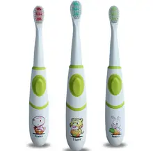 High quality Electric toothbrush Protective Deciduous Battery Operated Cartoon tooth brush Oral Hygiene for kids baby