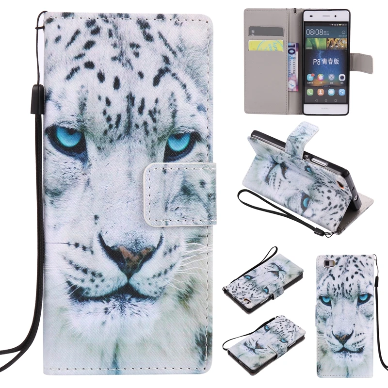

For Coque Huawei P8 Lite Case Flip PU Leather Case For Huawei P8 Lite Wallet Stand Cover For Huawei P8 Lite P8Lite 2015 Case