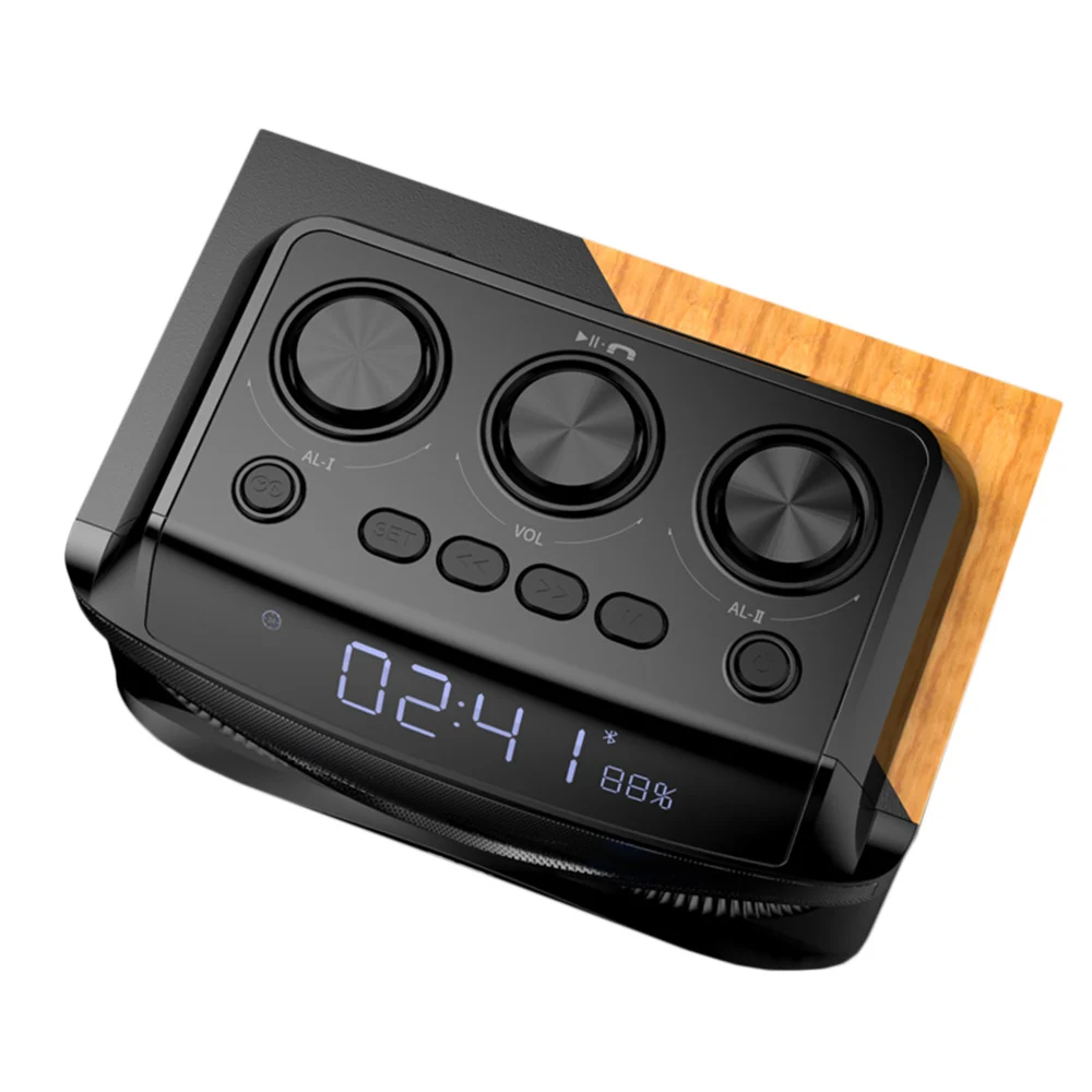 Soaiy S68 Беспроводной Bluetooth Динамик крючке будильник Super Bass сабвуфер Открытый