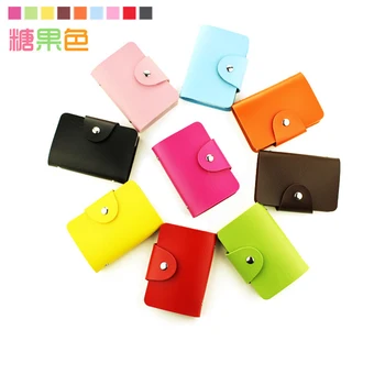 

fashion 24 Pockets PU Commercial Business Card Book Card Stock Name Cards Credit Bank Card Holder