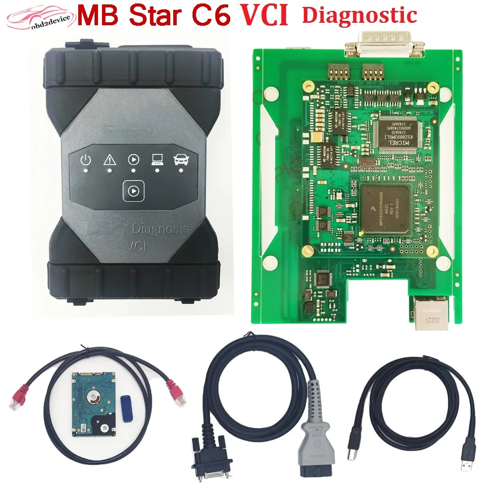Автомобильный диагностический инструмент DOIP MB Star C6 мультиплексор VCI программное