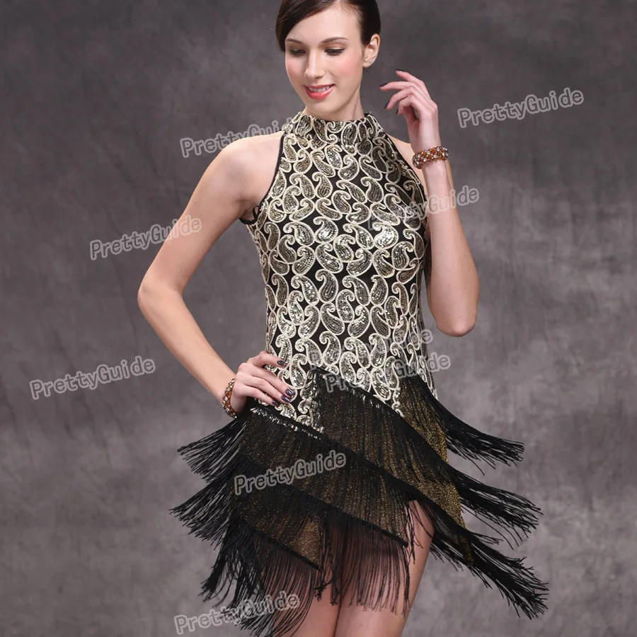 2015 Free shipping Women 1920S Art Deco Clubwear Gatsby Sequin Paisley