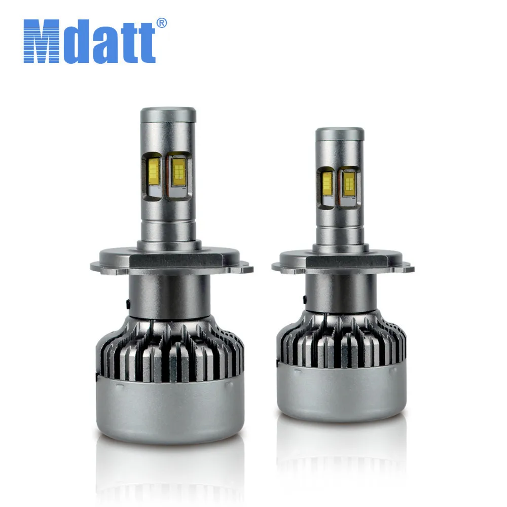 

Mdatt 4 Side Bulbs Car Light 360 Degree Auto Led H4 H1 H7 H11 Lamp 100W 14000LM Car Headlight Bulb CSC Lighting 12V 24V 6500K
