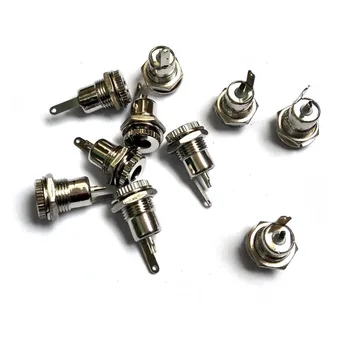 

DC Connector 5.5 mm x 2.1mm DC Power Jack Socket Female Threaded Panel Mount Connector Copper DC Female Adapter