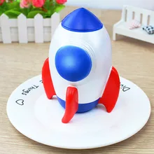 Милые резиновые игрушки ракета автомобиль украшения авто интерьерные украшения мягкие игрушки Сжимаемый орнамент автомобиль-Стайлинг Шарм детские подарки