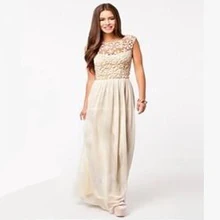 2017 the new model Chiffon even dress White hollow out posed dress lace