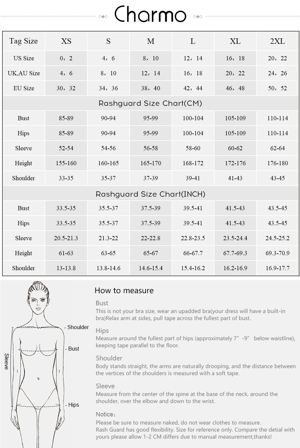 Charmo для женщин Рашгард с длинным рукавом Быстросохнущий Рашгард для серфинга топ для бега на велосипеде Рубашки купальник UPF 50+ быстросохнущая пляжная одежда