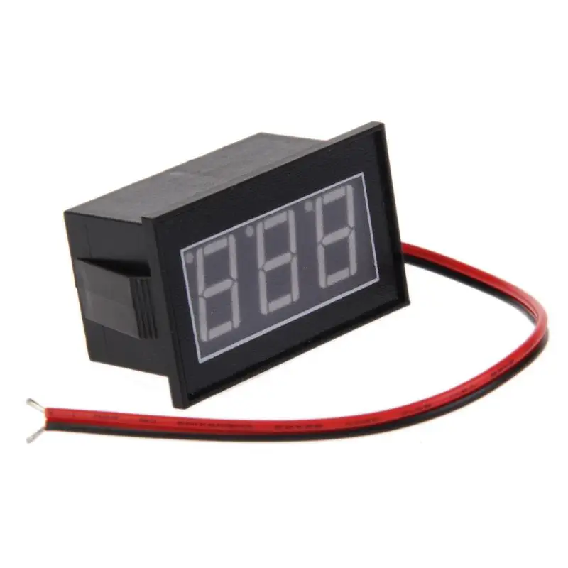 V56D водонепроницаемый DC2.50-30V вольтметр RGB светодиодный цифровой дисплей