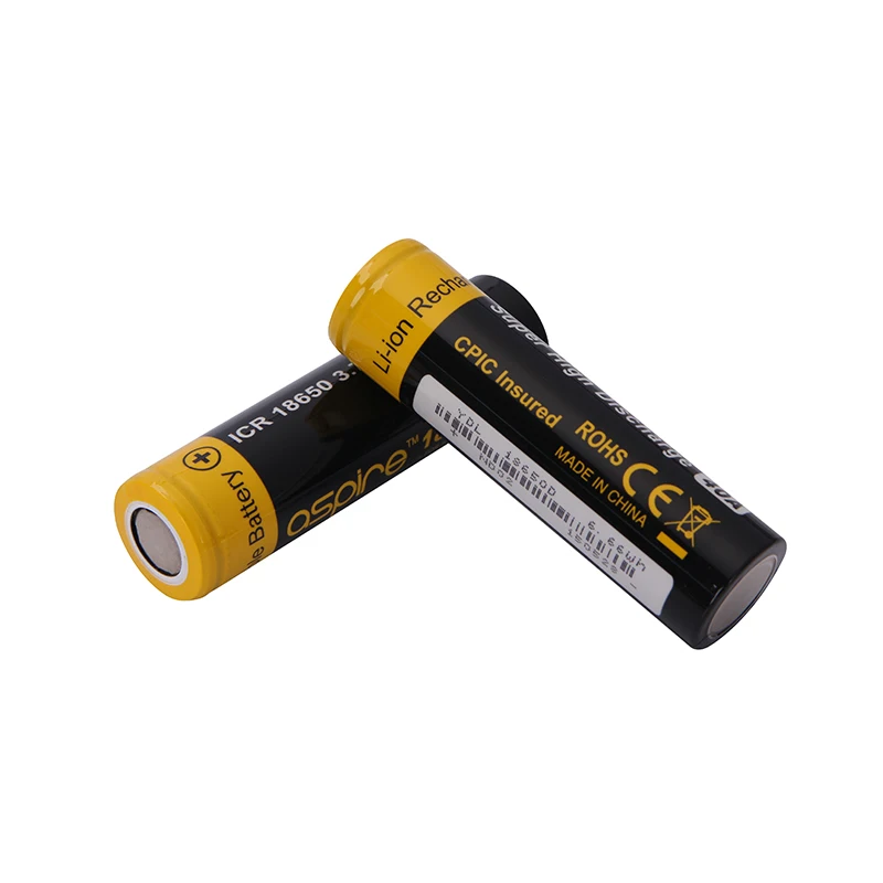 2pcs Original Aspire 18650 battery 2600mAh 1800mAh Rechargeable ICR 18650 Li-ion battery for Electronic cigarette Box Mod Vape 06