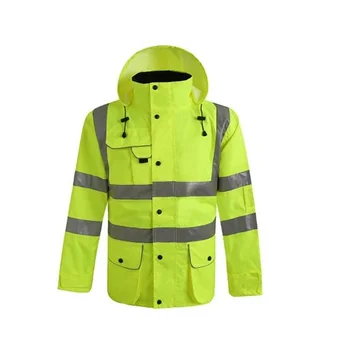 

Construction traffic raincoat reflective increasing thickness warterproof windproof safety clothing