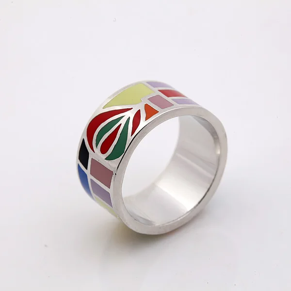 

Free Shipping Newest European Islam Water-Drop Design Enamel Jewelry Rings ,1pcs/pack