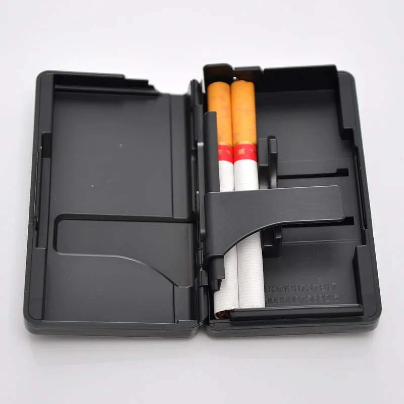 Алюминиевый Чехол для сигарет, коробка для хранения сигарет, держатель для 10 сигарет, подарок для мальчика