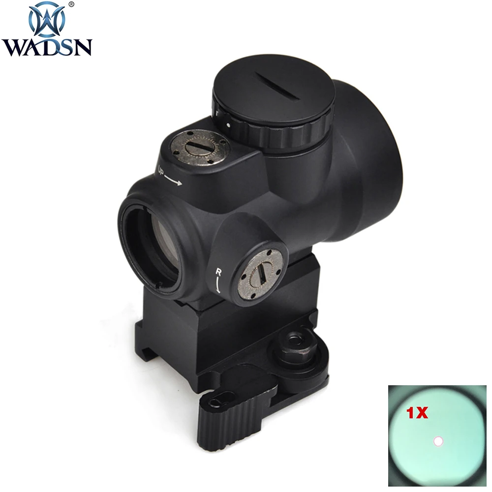

WADSN Shooting Tactics Riflescope Scope MRO Red Dot Hunting Airsoft Sight with QD Riser & Low Mount AO5087