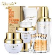 2017 Snails liquid set whitening cream cleansing cream moisturizing repair set Acne Treatment Black Head Ageless