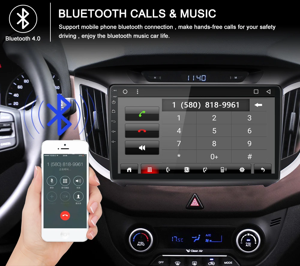 Best AUTOTOP 2 Din Android 8.1 Creta Multimedia For Hyundai Creta IX25 Navigation 2011-2018 Car DVD GPS Radio Stereo Audio IX25 Creta 9