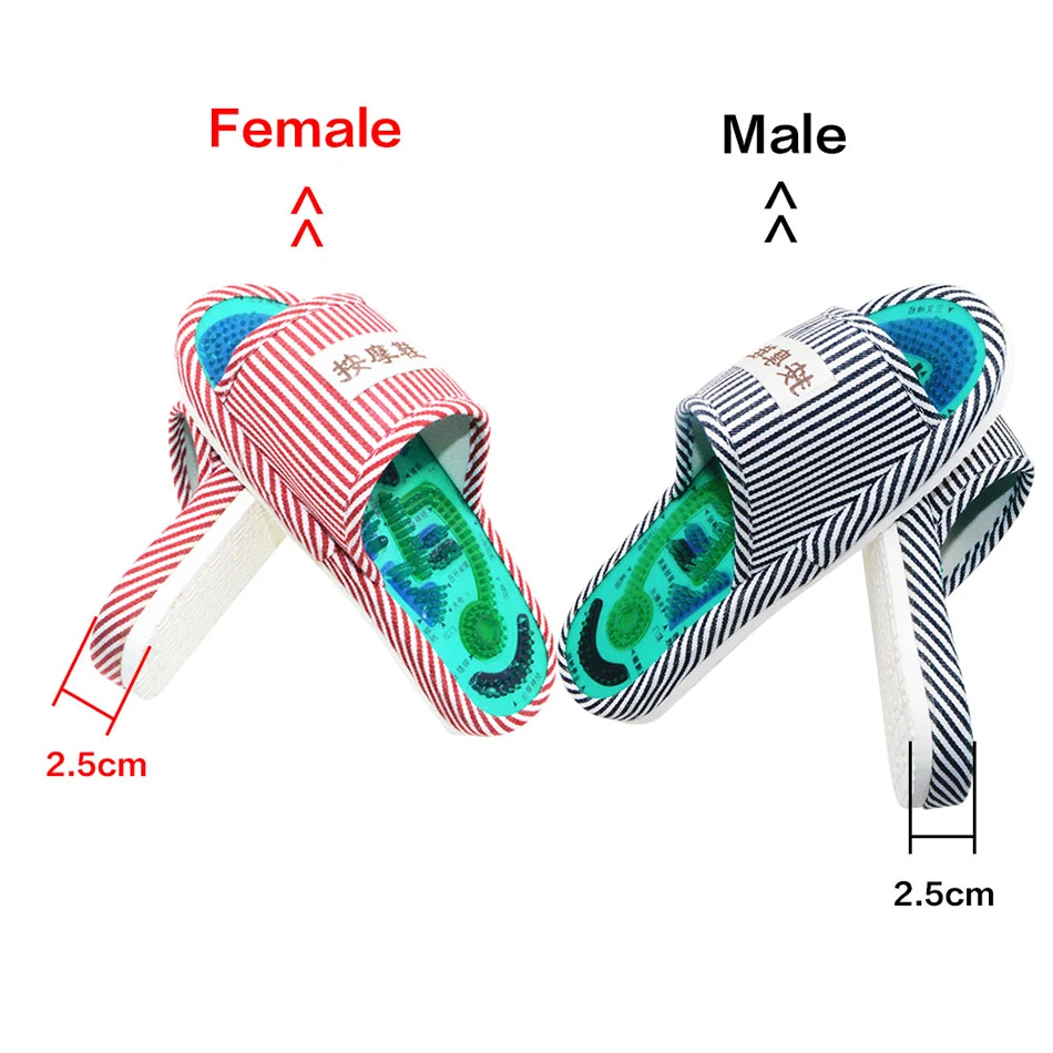 Beurha Рефлексология стопы акупунктурные тапочки массаж способствует циркуляции крови Расслабление магнит Здоровье Уход на ногами обувь облегчение боли